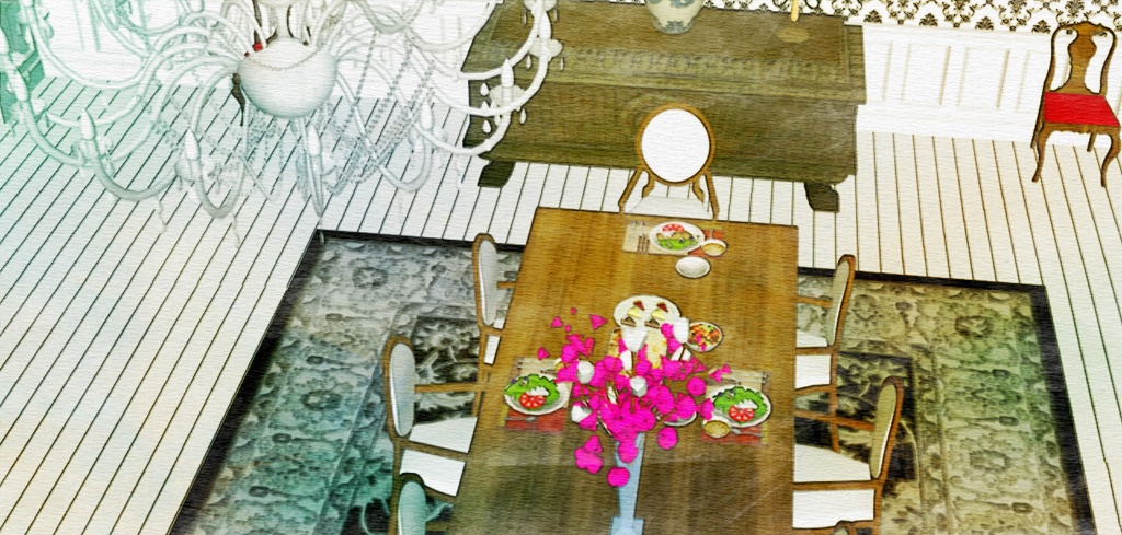 パーシー邸その他(食堂、エドワードの部屋 門、客間