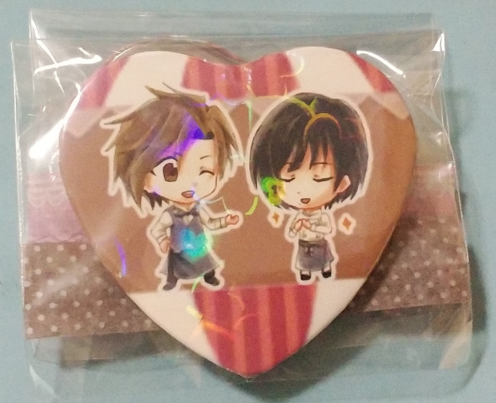 神谷・東雲 Café Paradeハート缶バッジ