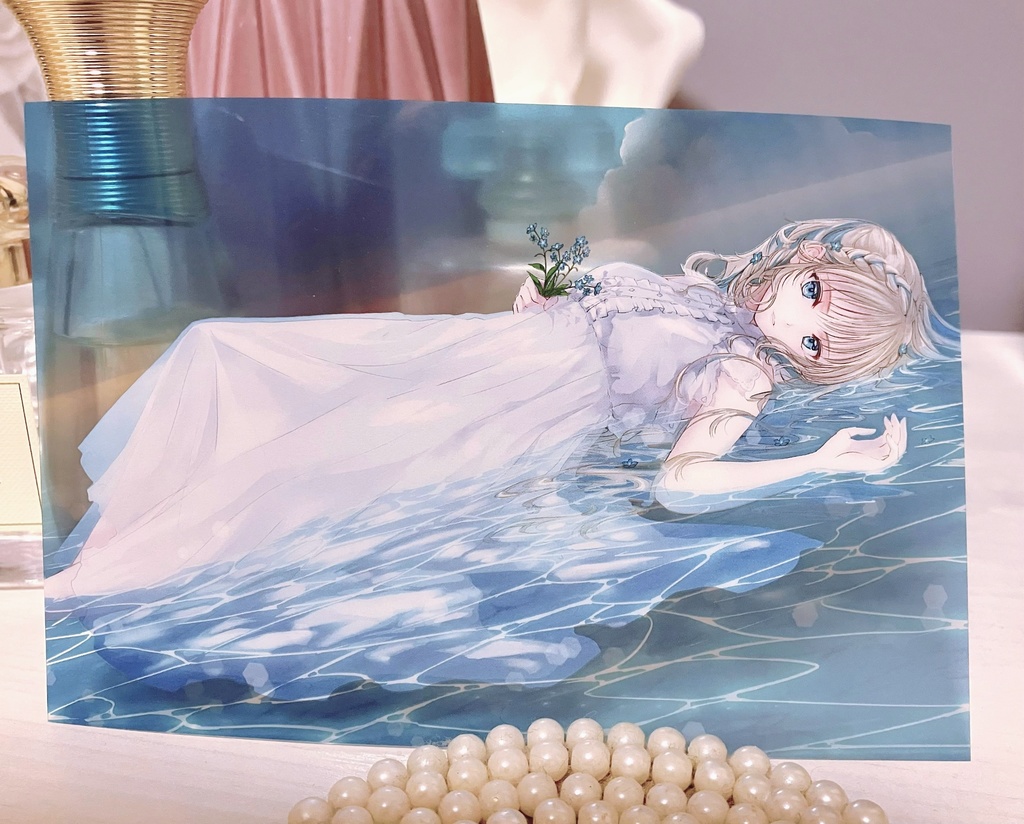 「InvisiBlue」ポストカード風クリアカード