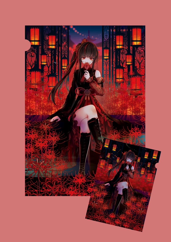 【通販限定】「歌兆朱月」A4クリアファイル 