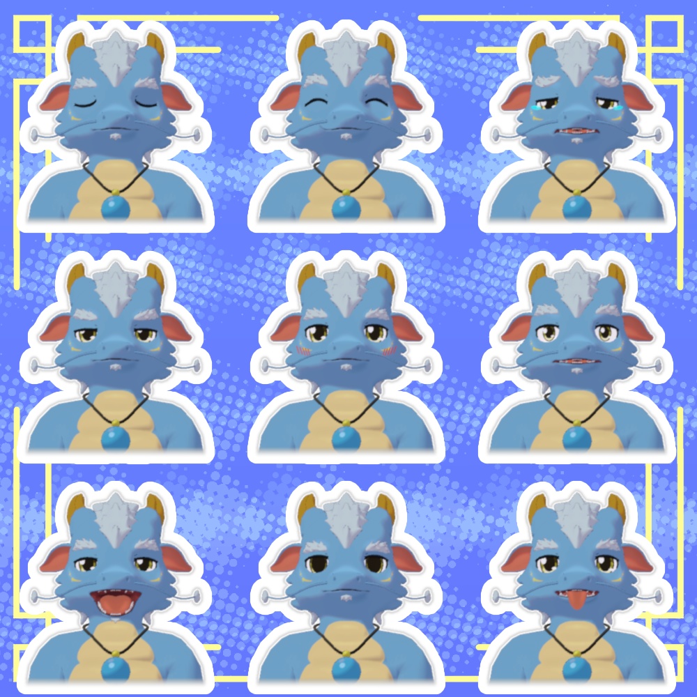 【VRChat想定】蒼華(そうか)【オリジナル3Dモデル】