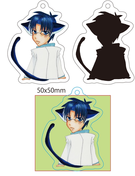 【猫けもっこアクリルキーホルダー】T4~先生のお仕事~