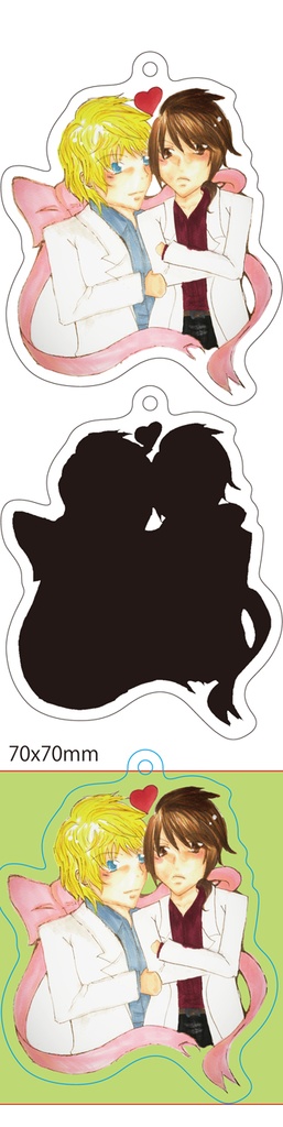 【ソロモンと煉ラブラブアクキー】太陽と月の結晶
