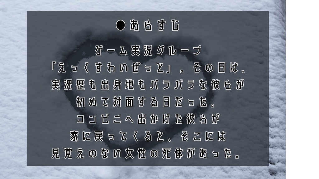 【マーダーミステリー】Re:雪と氷と罪悪感