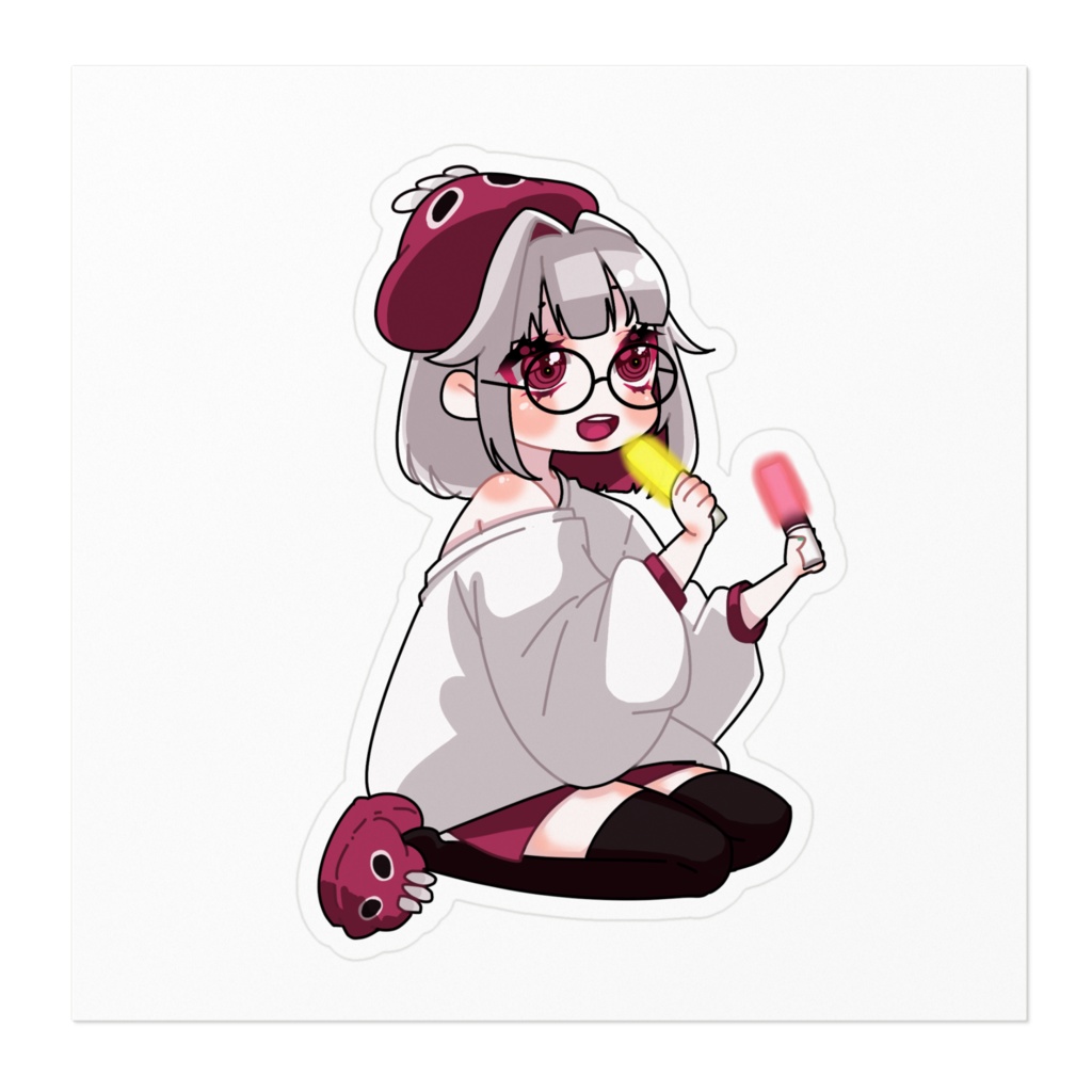 推し活するうめたろステッカー①