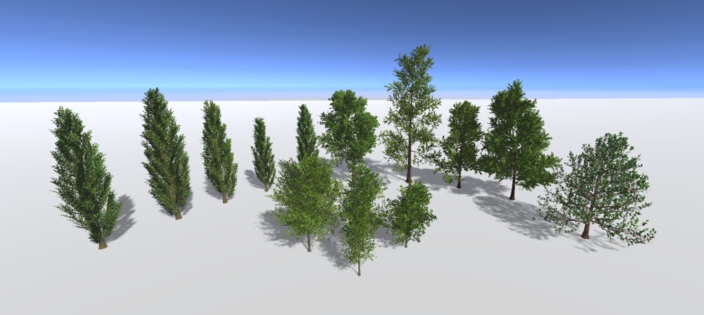 【VRChat / Unity】 Linluo’s Tree Pack Vol.1|3D Tree Assets