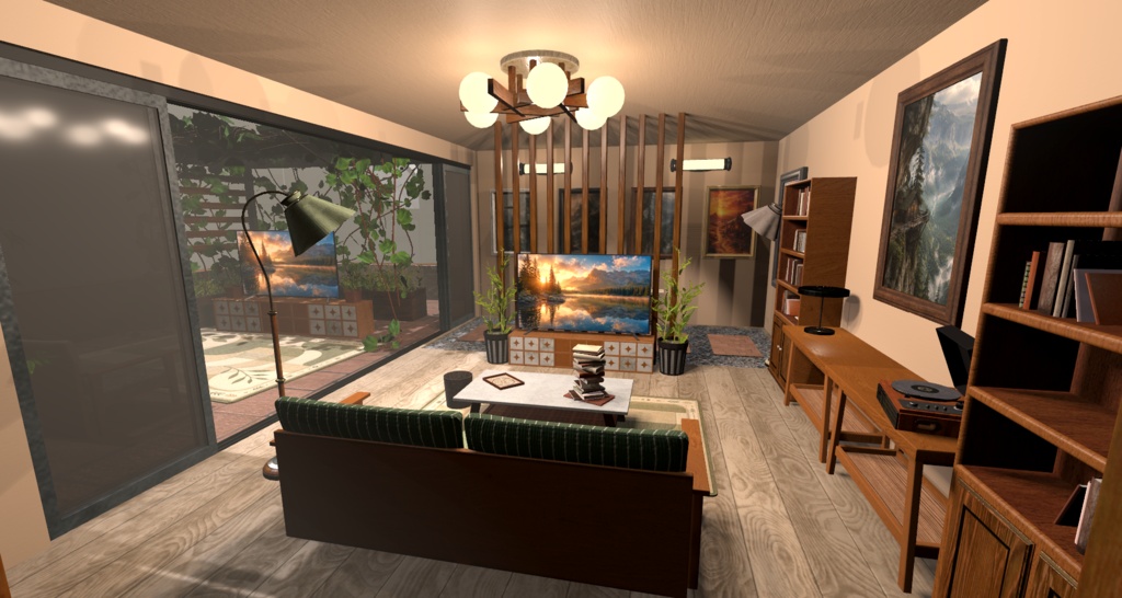 【VRChat】Linluo’s Furniture Pack Vol.1(全89点)