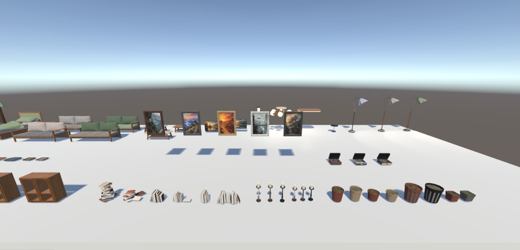 【VRChat】Linluo’s Furniture Pack Vol.1(全89点)