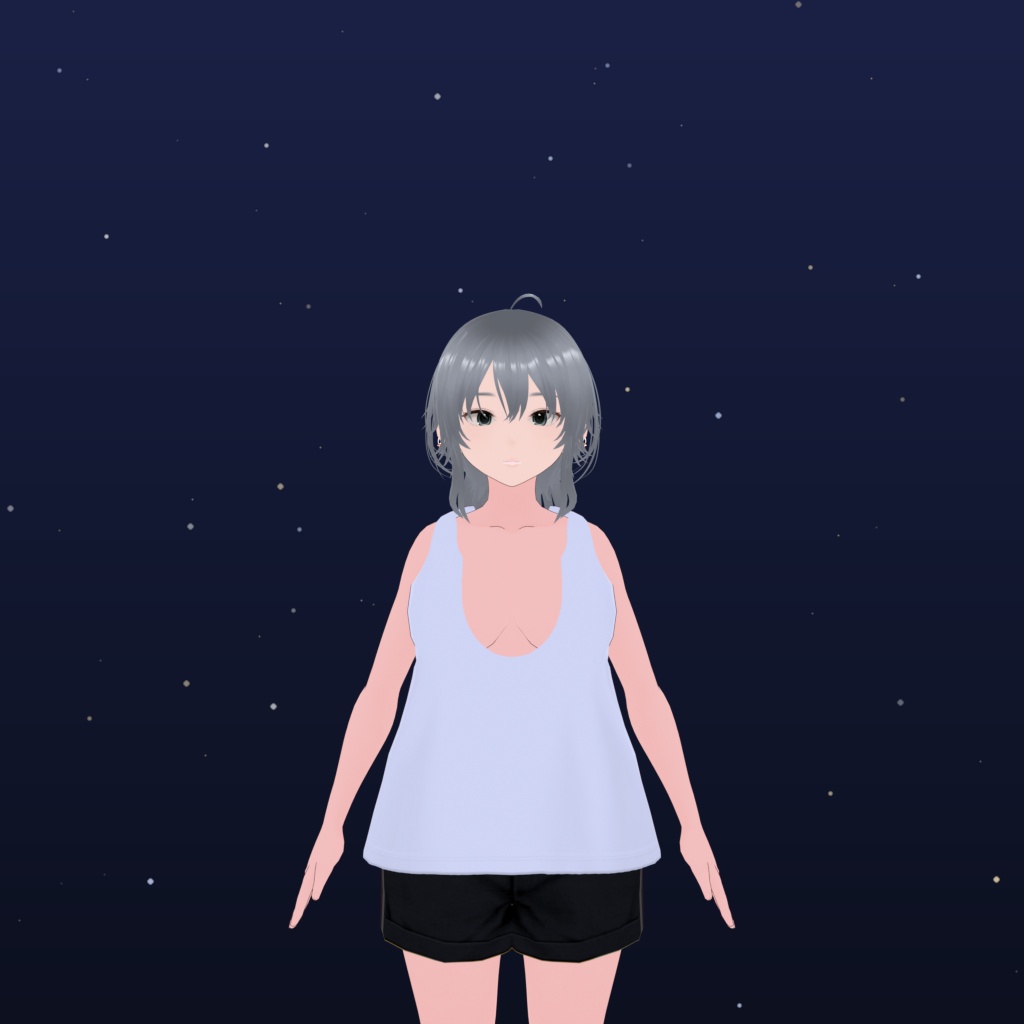 【無料配布】CBRピアス|VRM・VRChat・MMD対応の3Dアクセサリー素材【FBX+PMX同梱/要Unity設定】