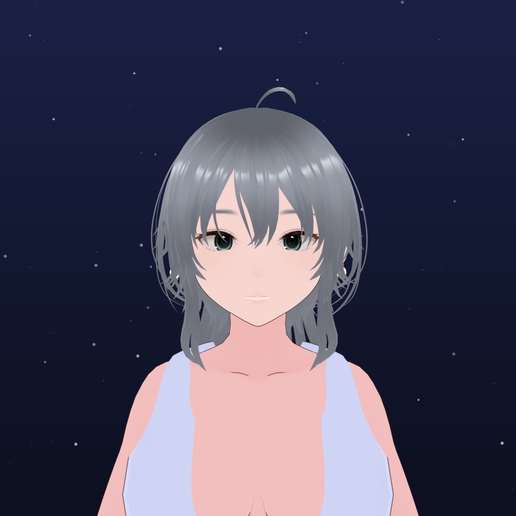 【三日月と星のピアス】Moonlit Wayfinder|VRM・VRChat・MMD対応の3Dアクセサリー素材【無料お試し版あり/完全版は揺れ対応FBX+PMX/要Unity設定】
