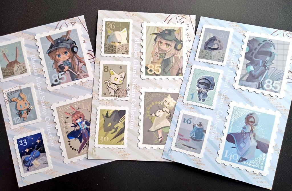 切手風ステッカーセット