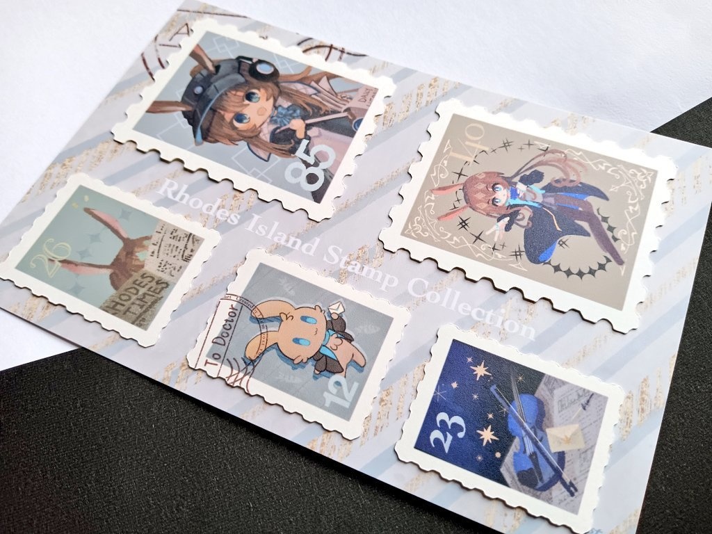 切手風ステッカーセット