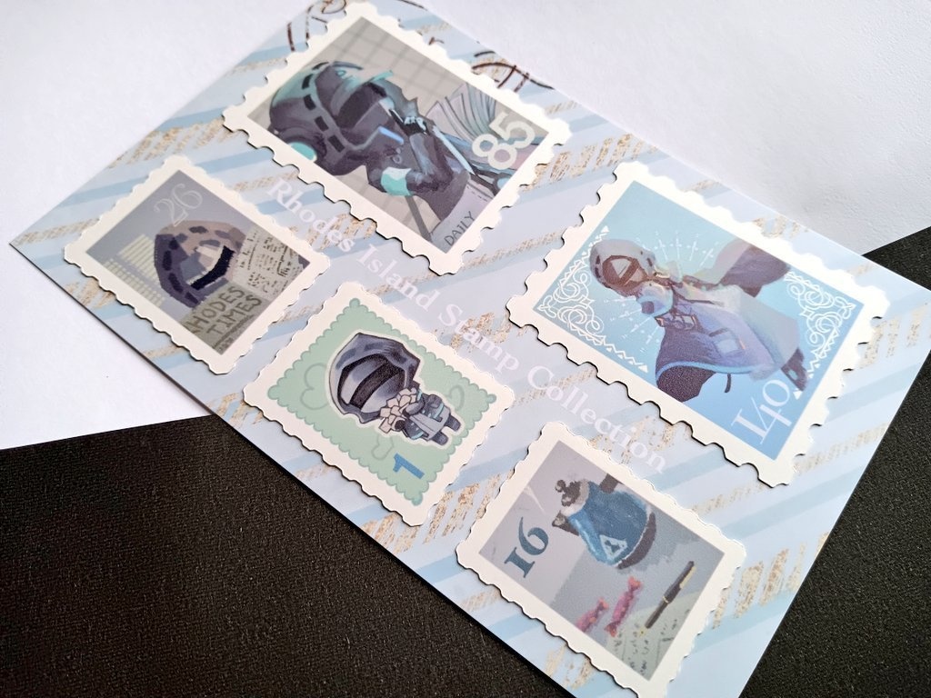 切手風ステッカーセット