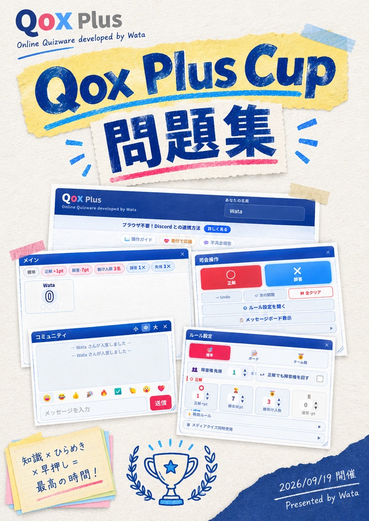Qox Plus Cup 問題集