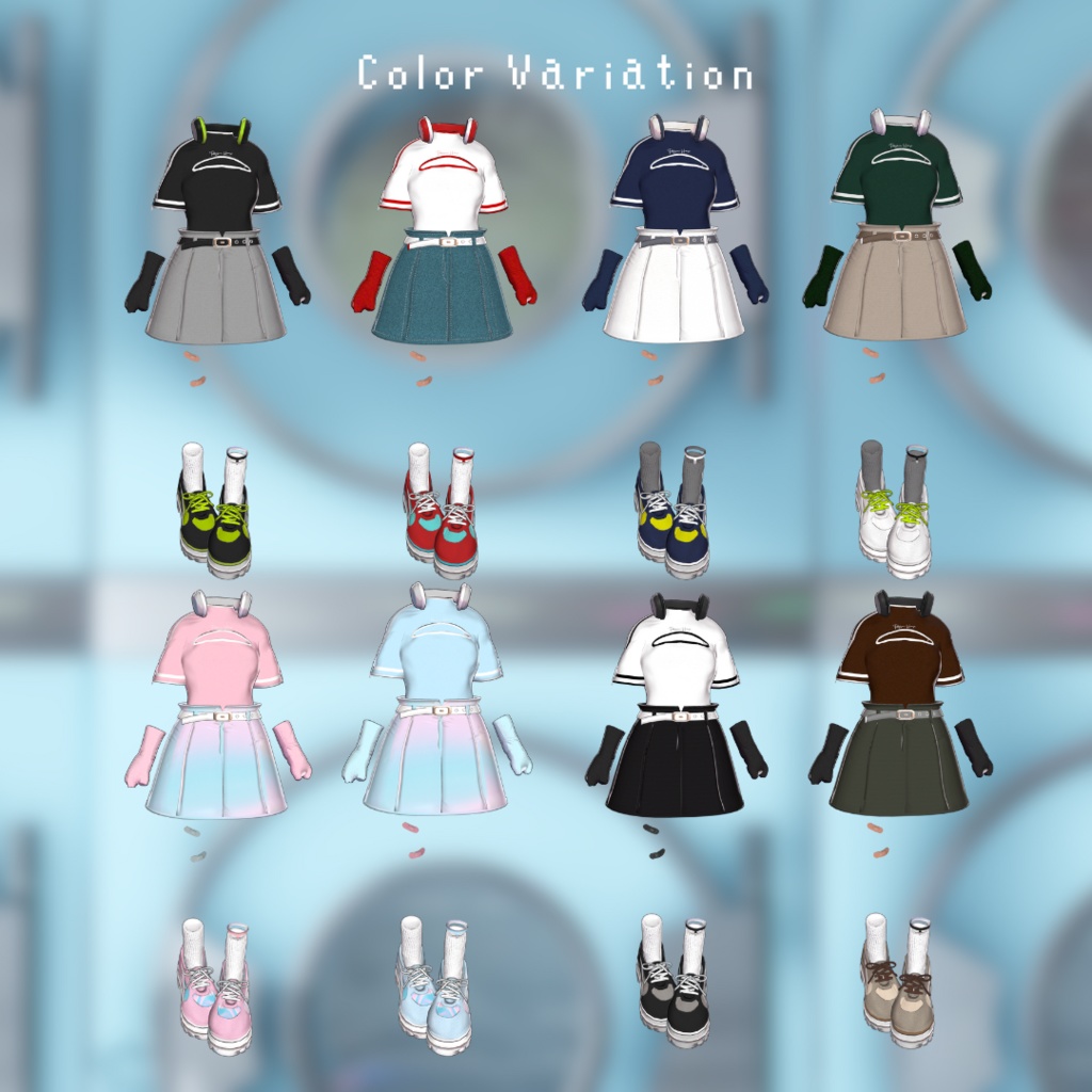 【複数アバター対応】VELOXIA【3D衣装モデル】