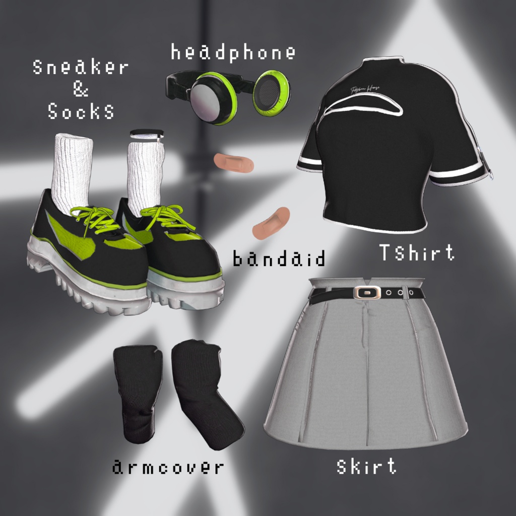 【複数アバター対応】VELOXIA【3D衣装モデル】