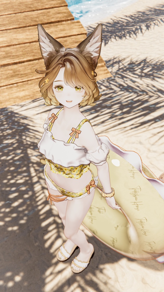 【複数アバター対応】sugar float swimwear【3D衣装モデル】