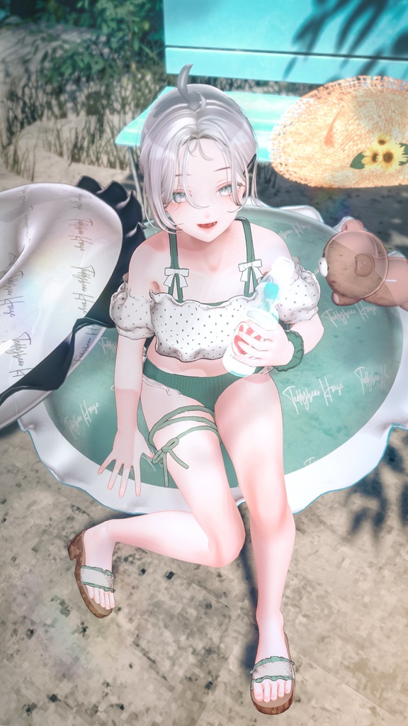 【複数アバター対応】sugar float swimwear【3D衣装モデル】