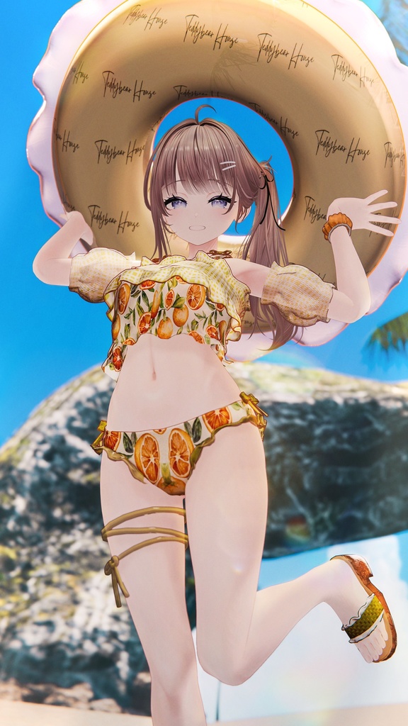 【複数アバター対応】sugar float swimwear【3D衣装モデル】