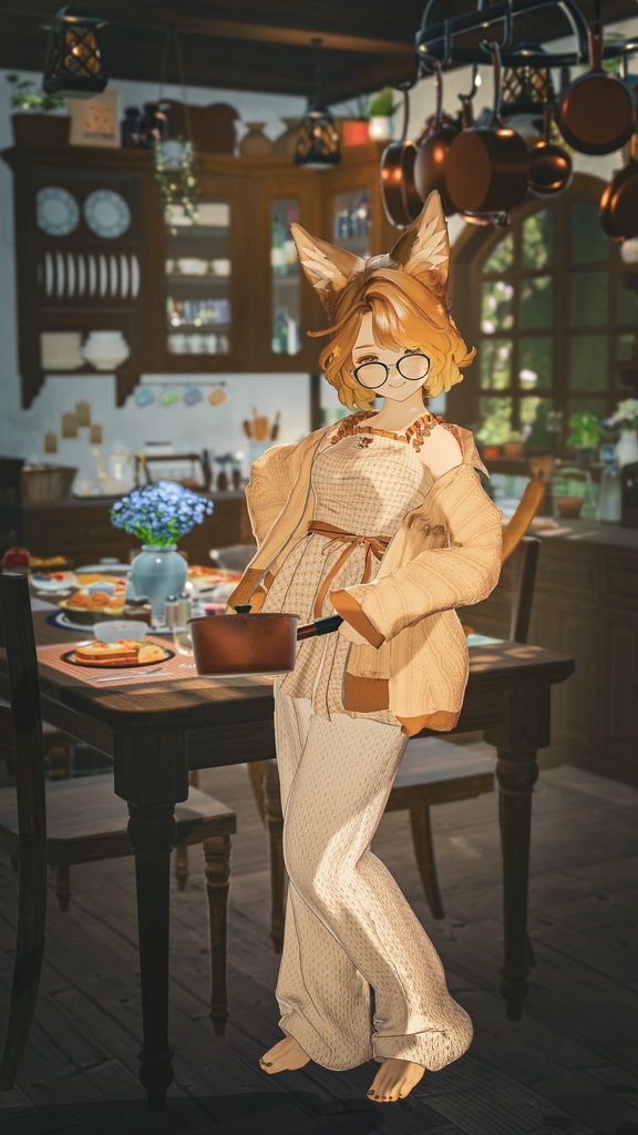 【複数アバター対応】Cuddly Sunday【3D衣装モデル】