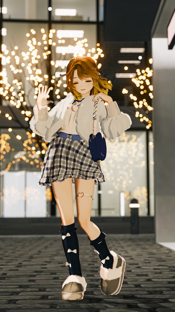 【複数アバター対応】snowbell class【3D衣装モデル】