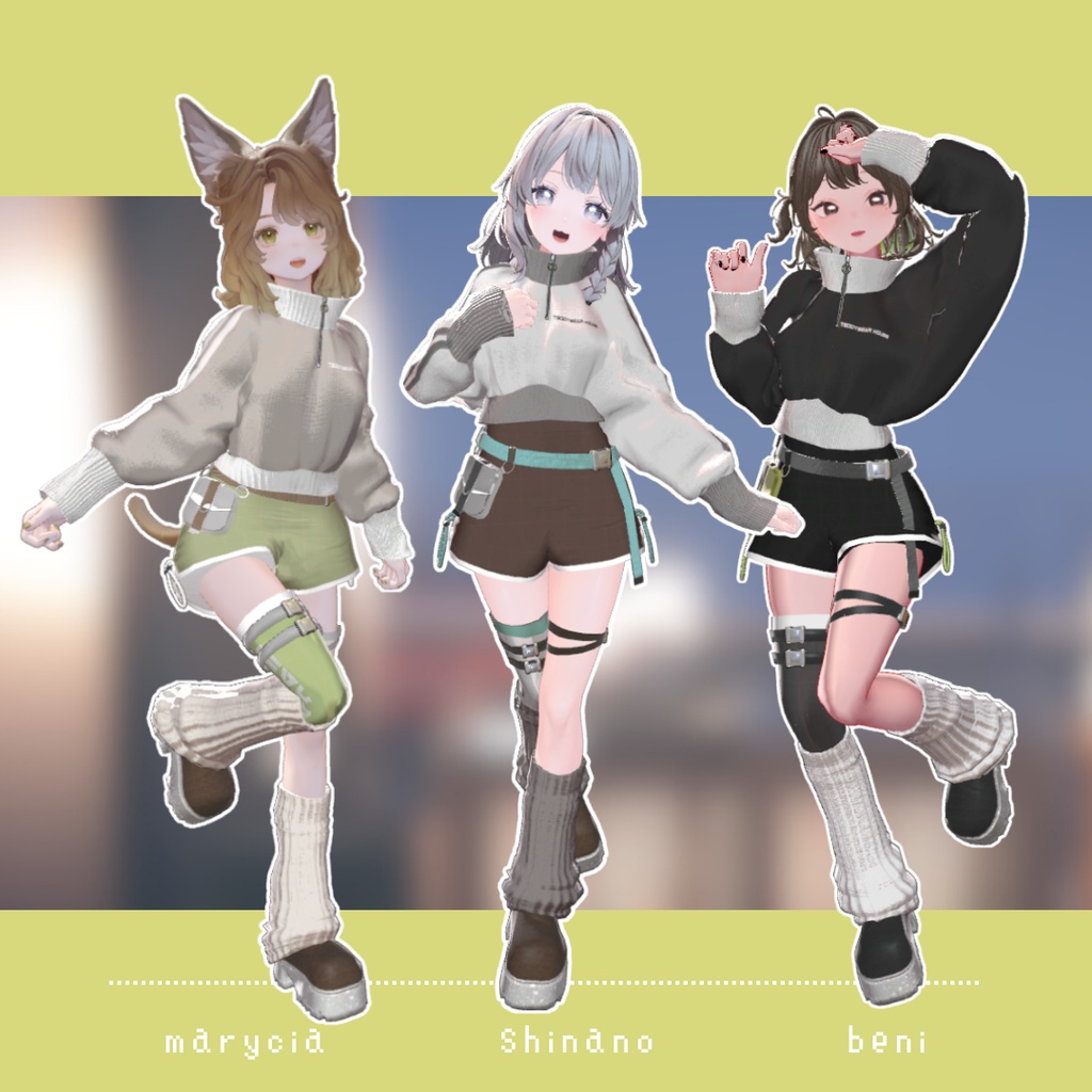 【複数アバター対応】NEOLITH【3D衣装モデル】