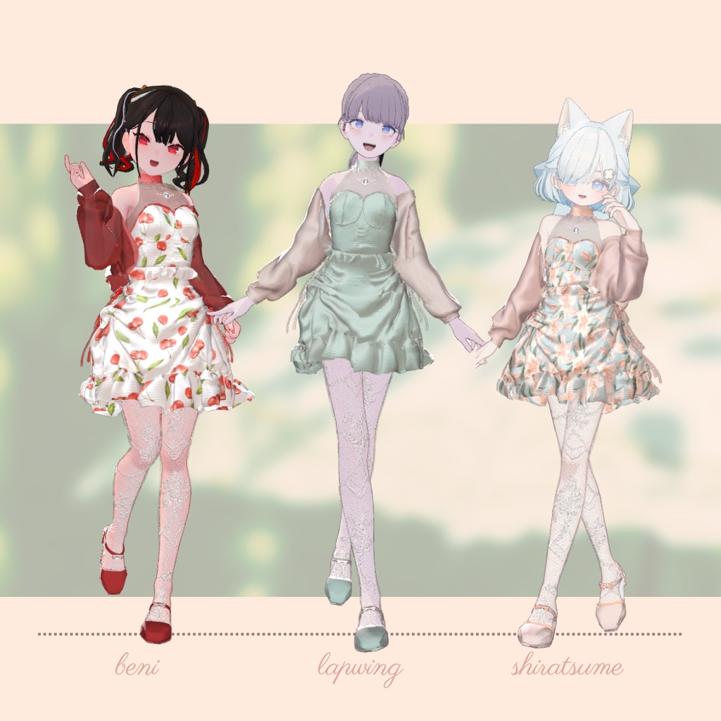 【複数アバター対応】milky prima【3D衣装モデル】