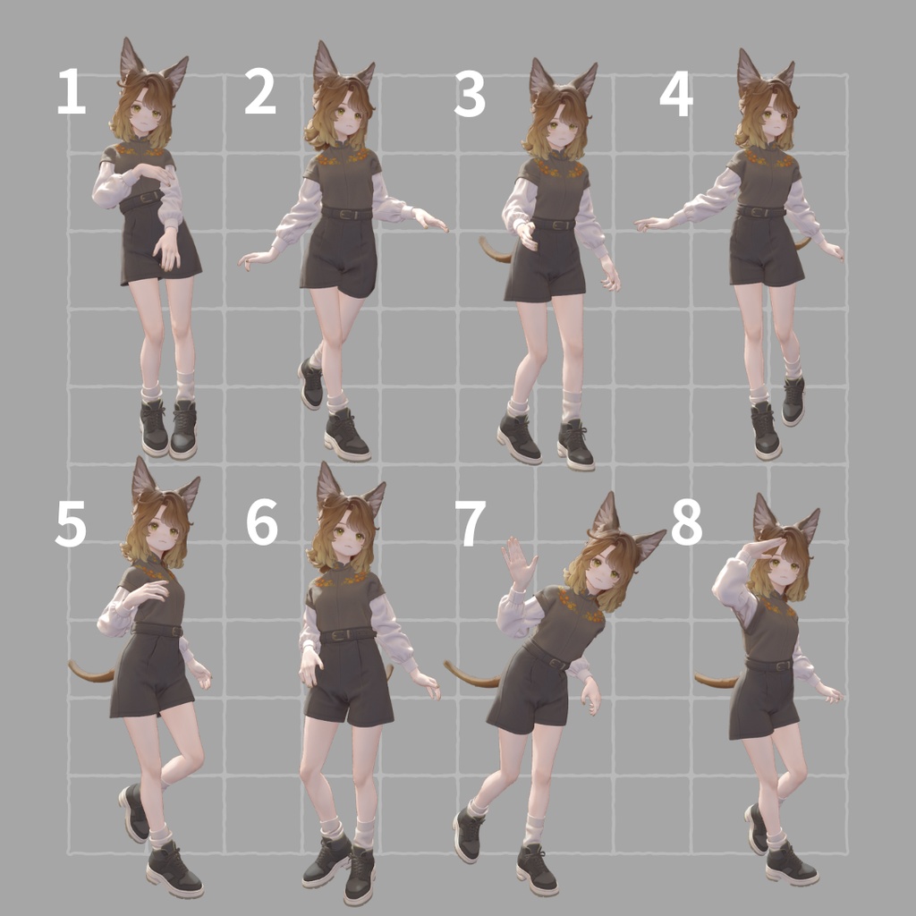 ワールドで良い感じに映えるポーズ集2