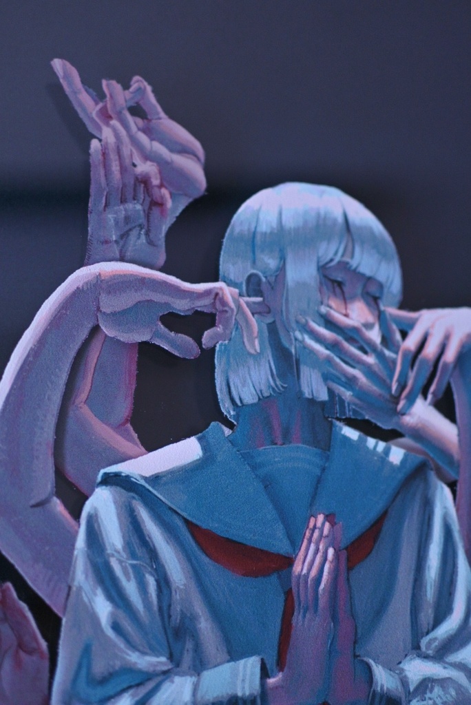 アクリル板4層印刷作品