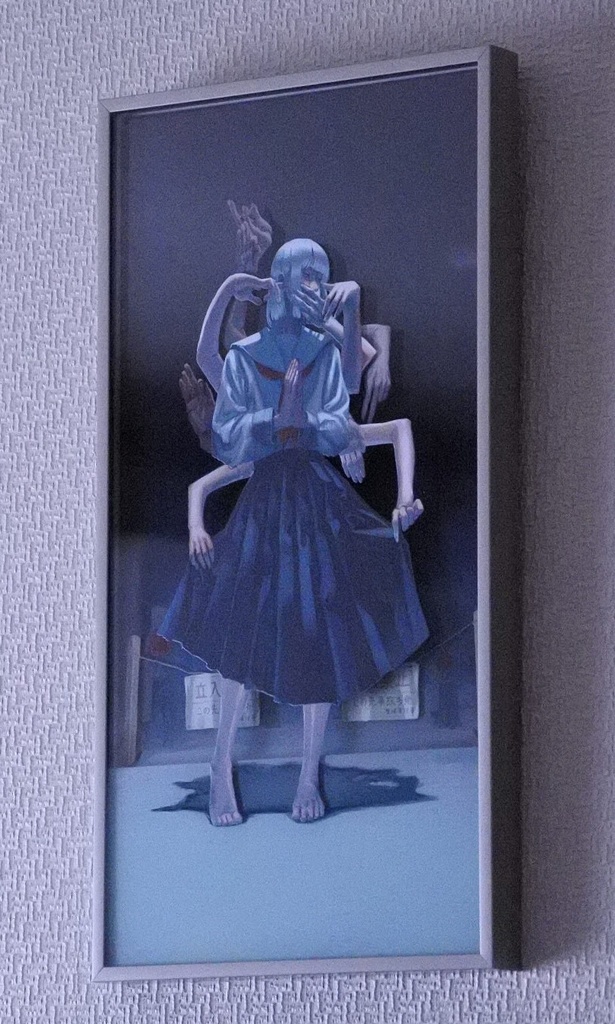 アクリル板4層印刷作品