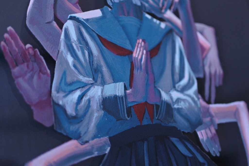 アクリル板4層印刷作品