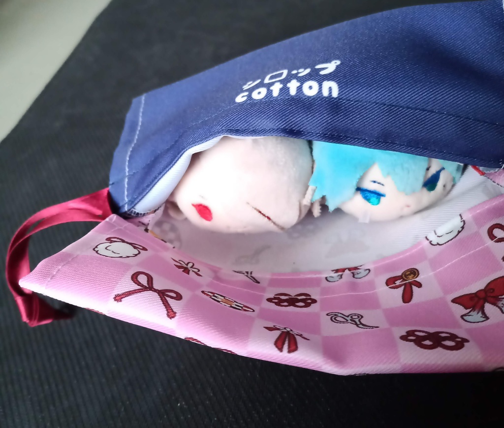 推し八振り&はくはくフリル巾着