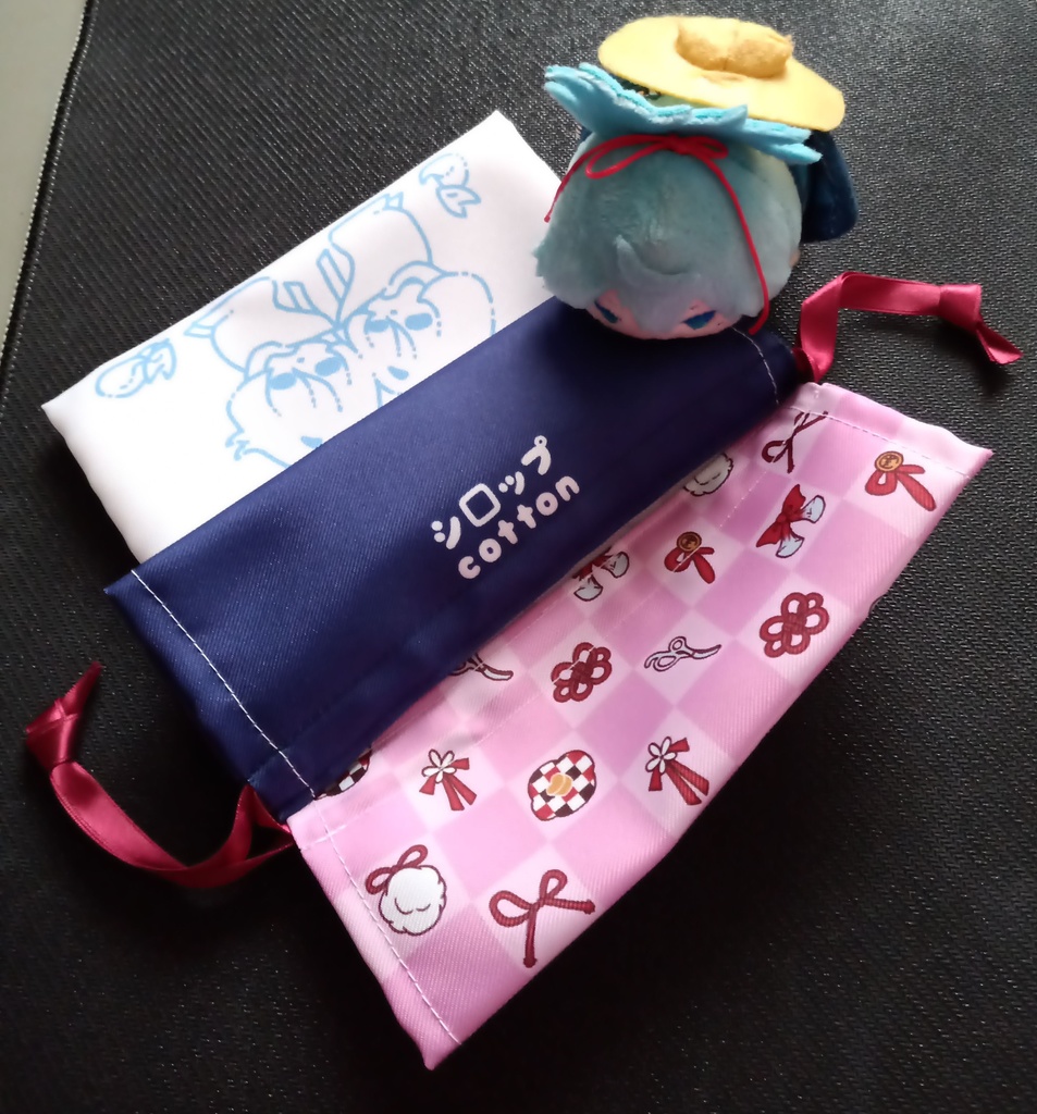 推し八振り&はくはくフリル巾着