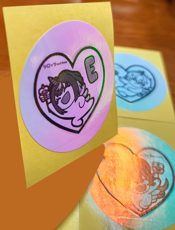 色が変わるステッカー&モノクロラミカ