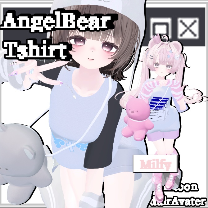 【11アバター対応】AngelBearTshirt