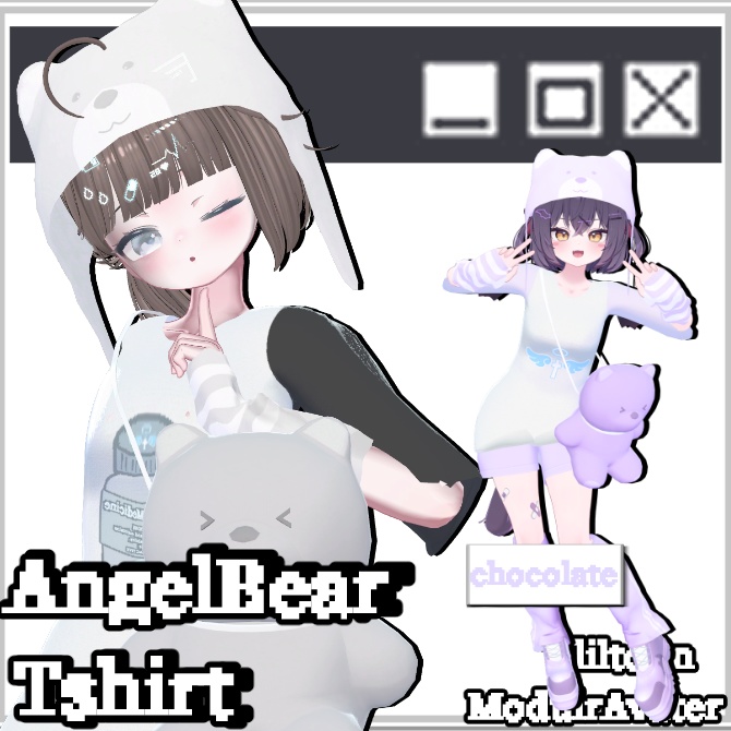 【11アバター対応】AngelBearTshirt