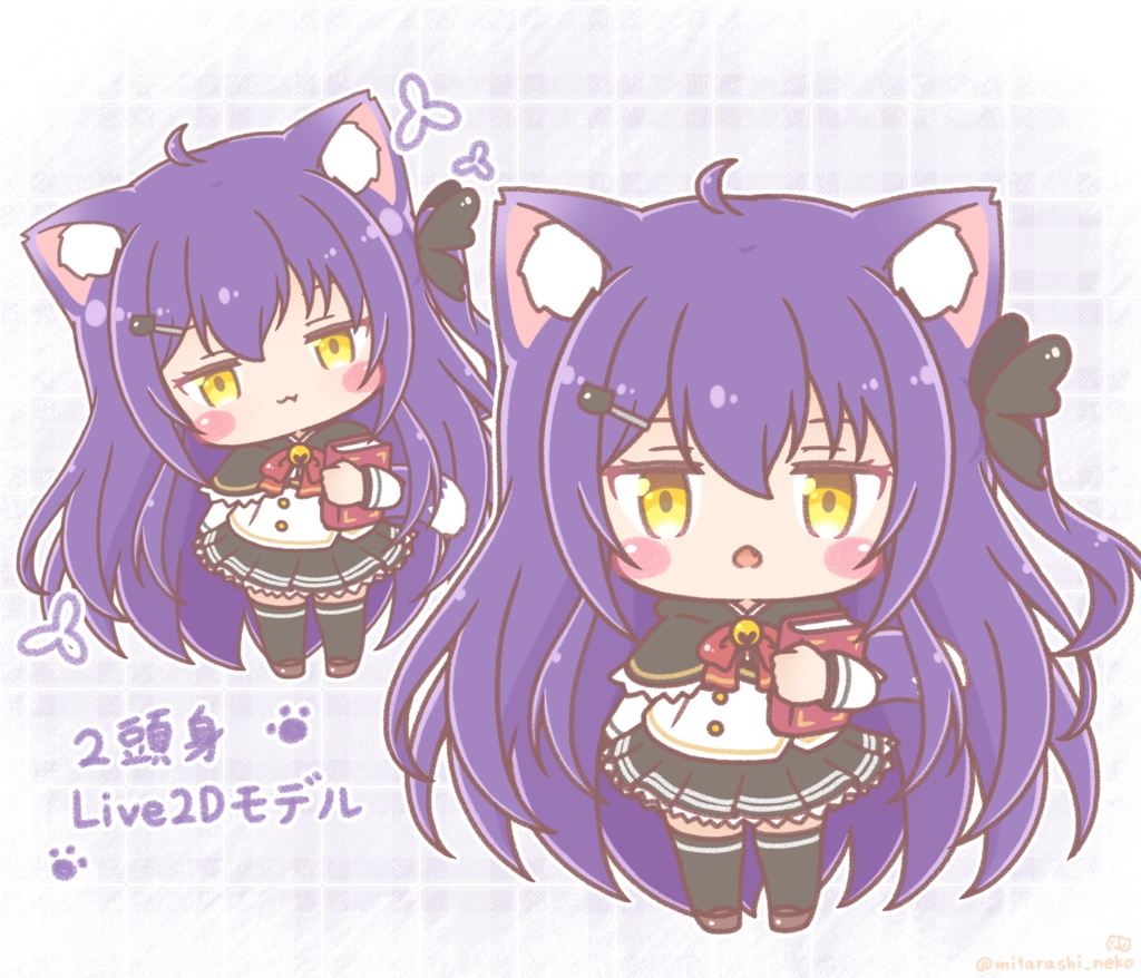 【期間限定】Live2Dモデルセット販売「みたらしねこ娘」&「司書にゃんこ」