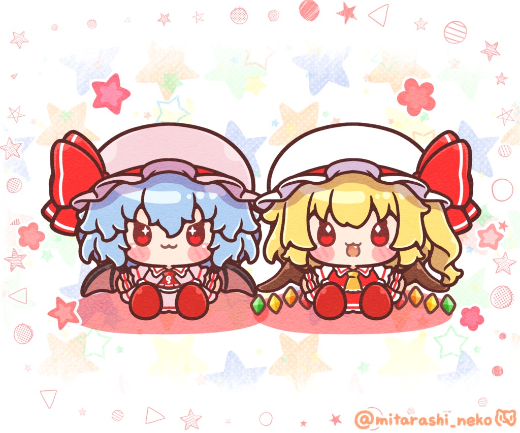 【期間限定無料Live2Dモデルデータ】ぷちスカーレット姉妹【VTube Studio対応!】