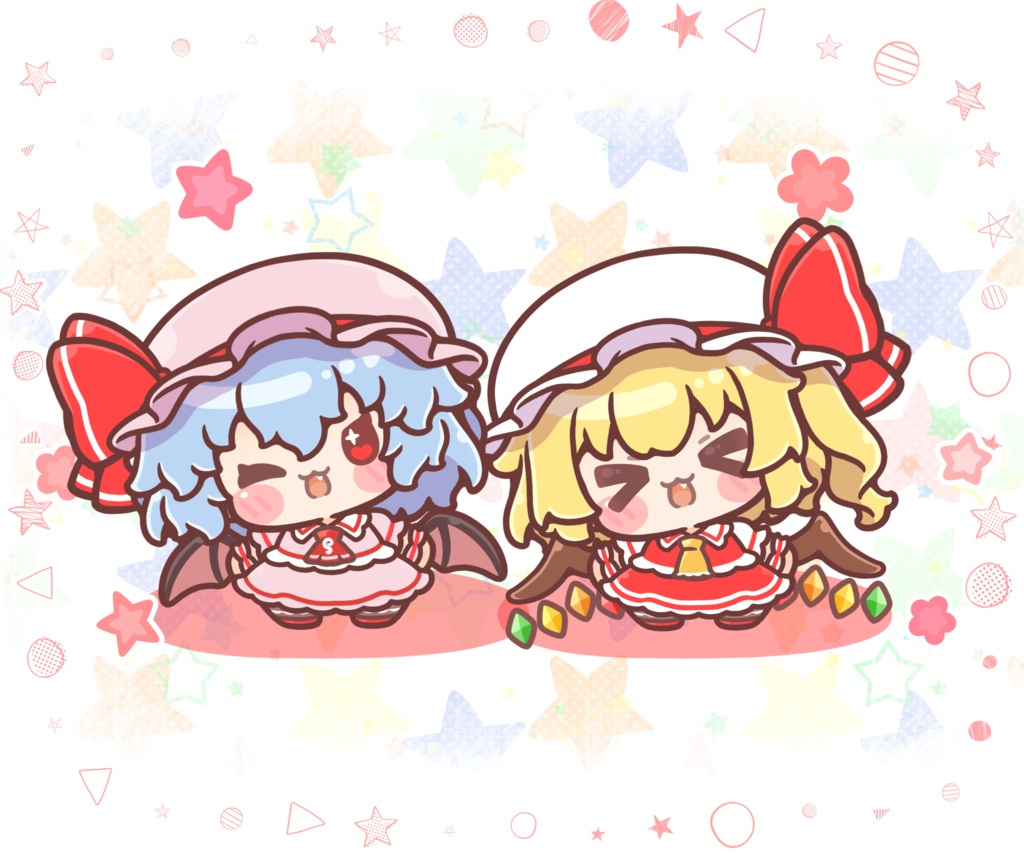 【期間限定無料Live2Dモデルデータ】ぷちスカーレット姉妹【VTube Studio対応!】