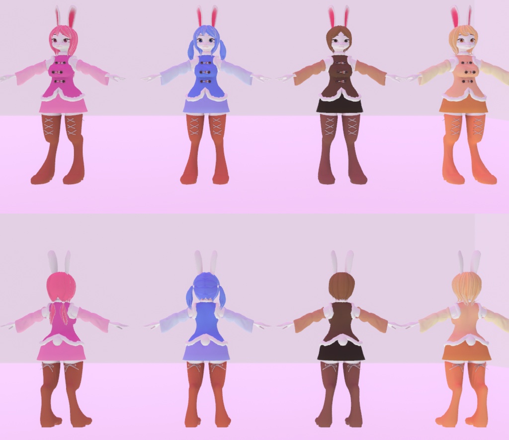 VRChat対応モデル Nつ子うさぎ