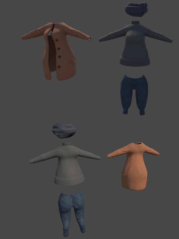 Nつ子うさぎ向け冬服