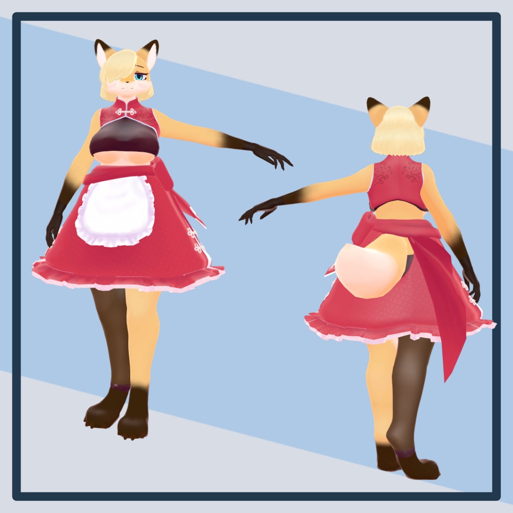 VRChat対応3Dモデル 涙目こはく