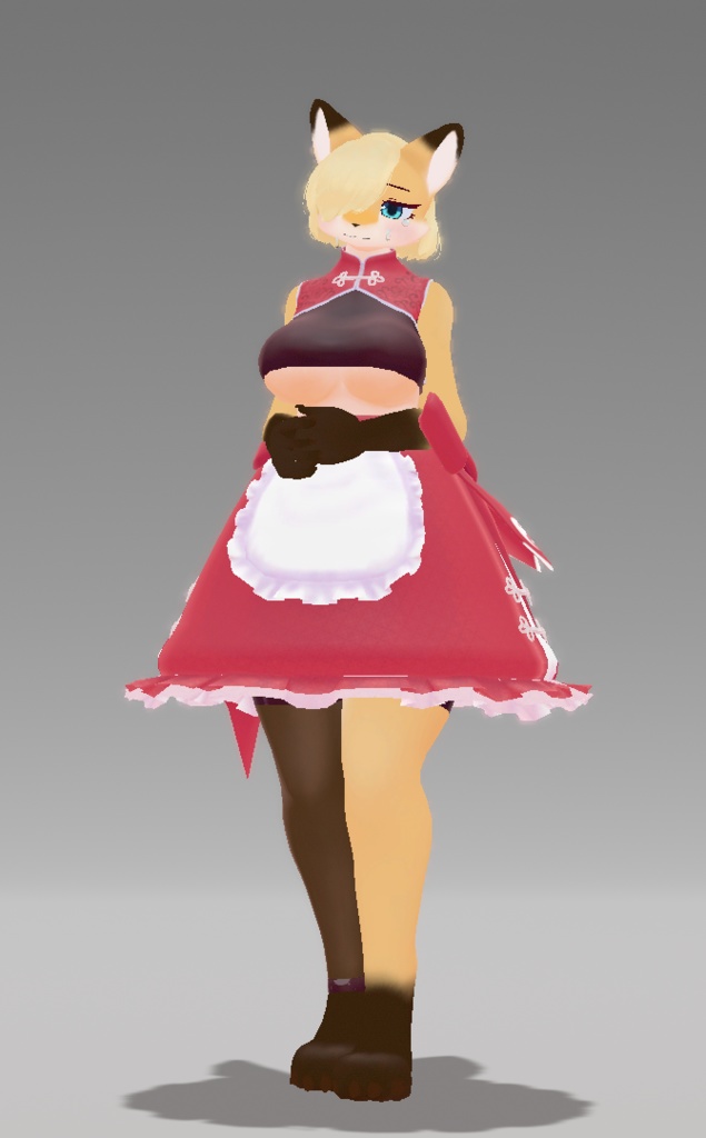 VRChat対応3Dモデル 涙目こはく