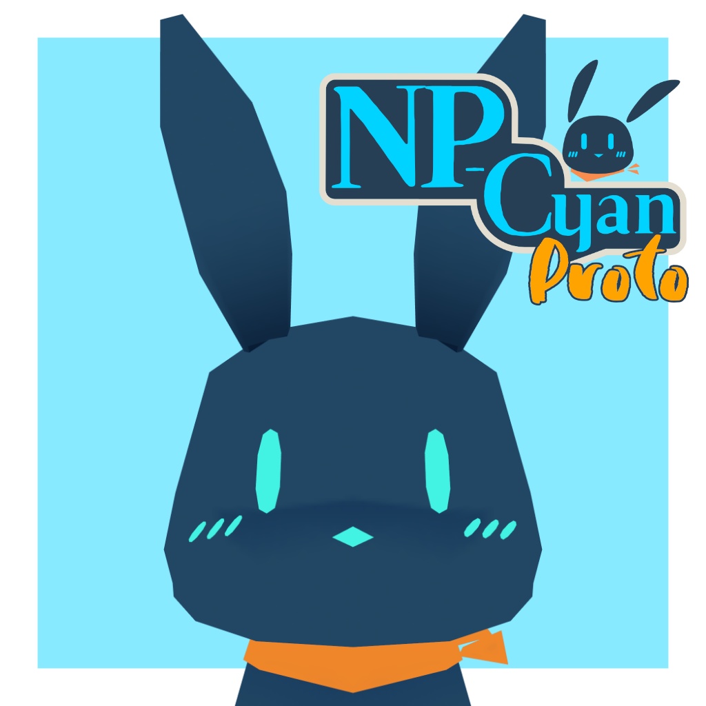 【無料】VRChat向け3Dモデル NP-Cyan-Proto