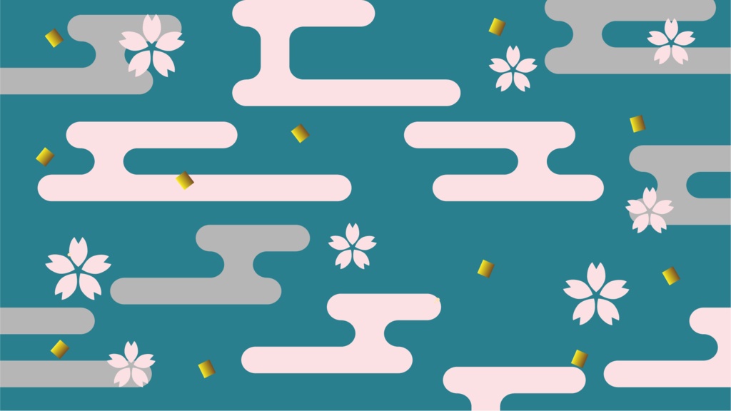 【フリー】華やかな和柄の背景