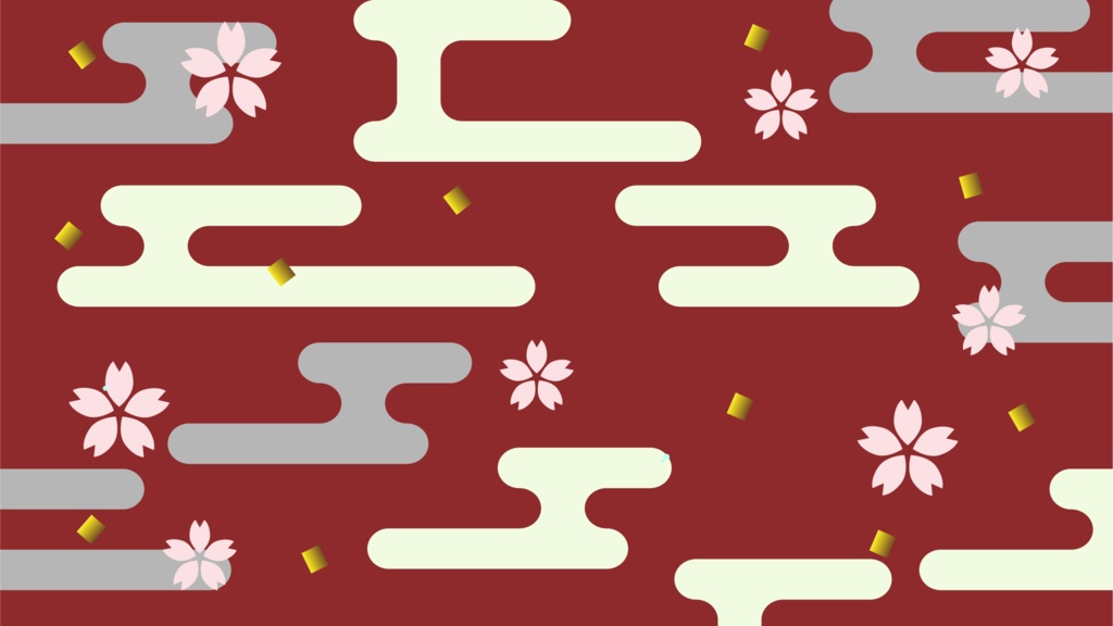 【フリー】華やかな和柄の背景