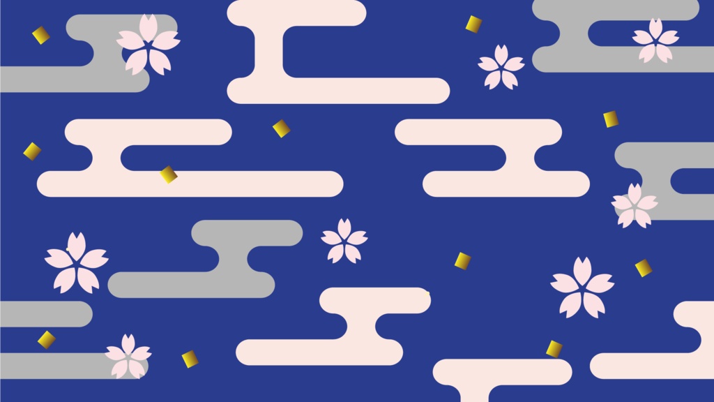 【フリー】華やかな和柄の背景