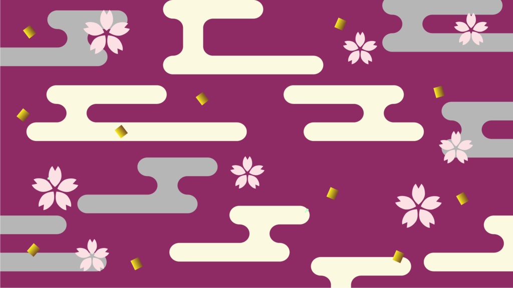 【フリー】華やかな和柄の背景