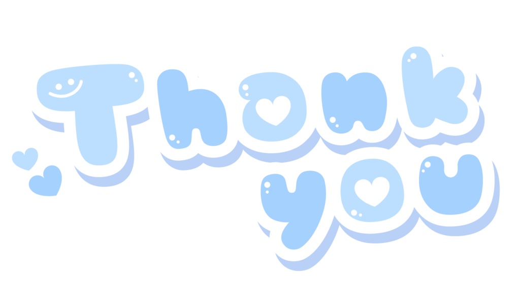 【フリー素材】Thank youのロゴ