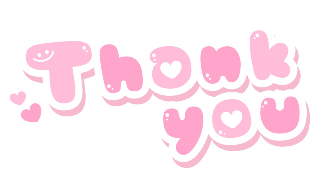 【フリー素材】Thank youのロゴ